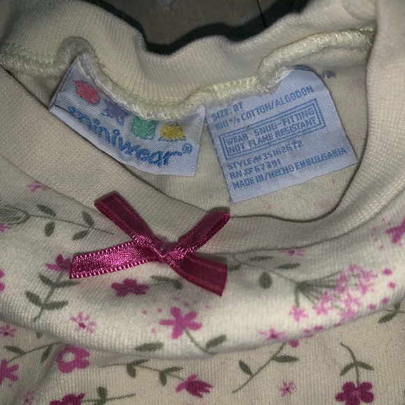 NEW! Miniwear Toddler Girl Matching PJs SZ 2T - Picture 5 of 8